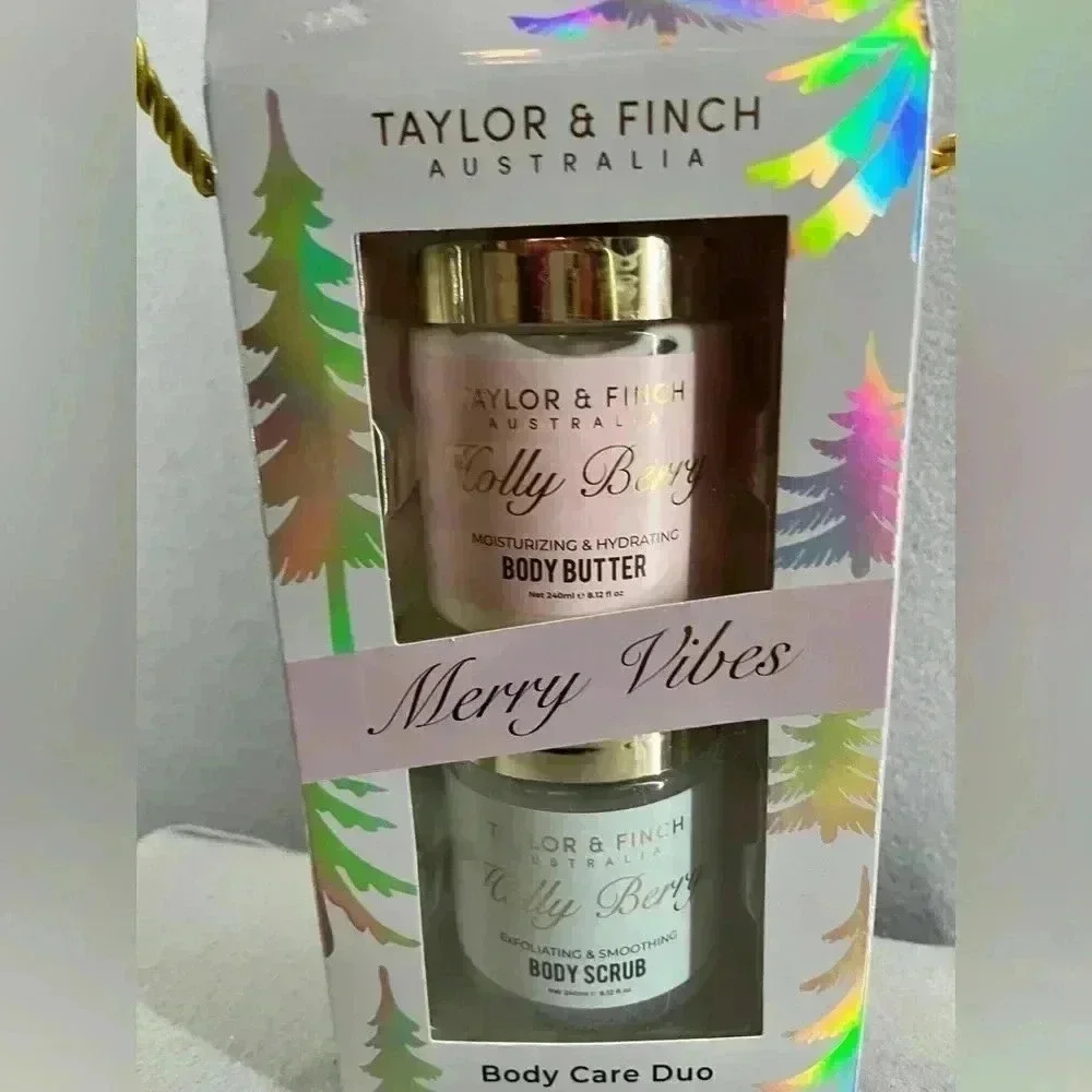 Taylor& Fitch Merry Vibes Body Care Duo Body scrub and body butter 8.12 Fl Oz
